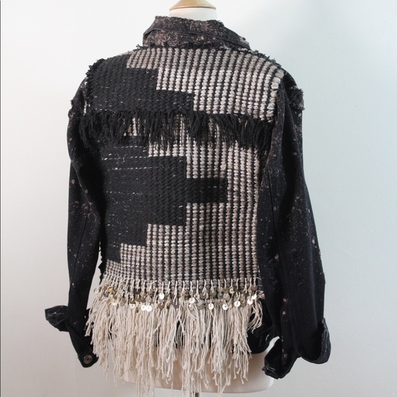 Bohemian handmade Levi Denim jackets - Picture 5 of 7